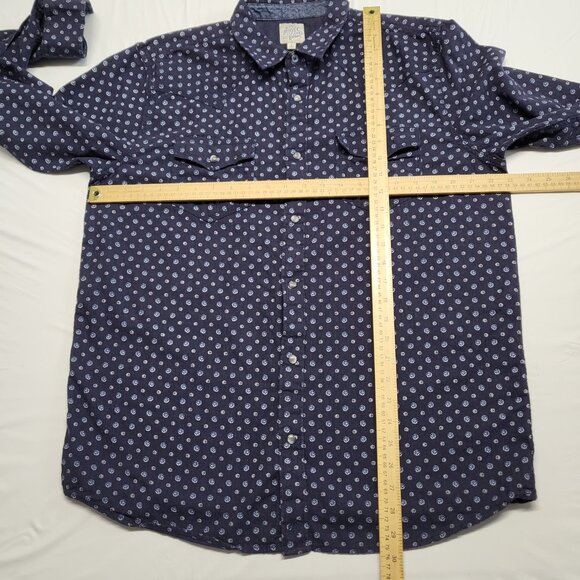 Moon Shine Spirit Shirt  Pearl Snap Mens Large Long Sleeve Brad Paisely Western - Picture 12 of 15